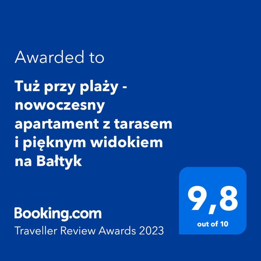 Tuż przy plaży - nowoczesny apartament z tarasem i pięknym widokiem na Bałtyk Mielno  Zewnętrze zdjęcie